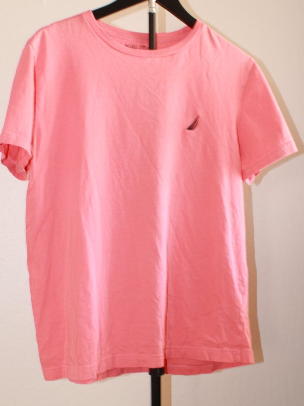 NWOT Nautica Coral Pink Logo Crewneck T-Shirt Men’s M